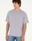 Erkek Comfort Fit Bisiklet Yaka Gri Tişört