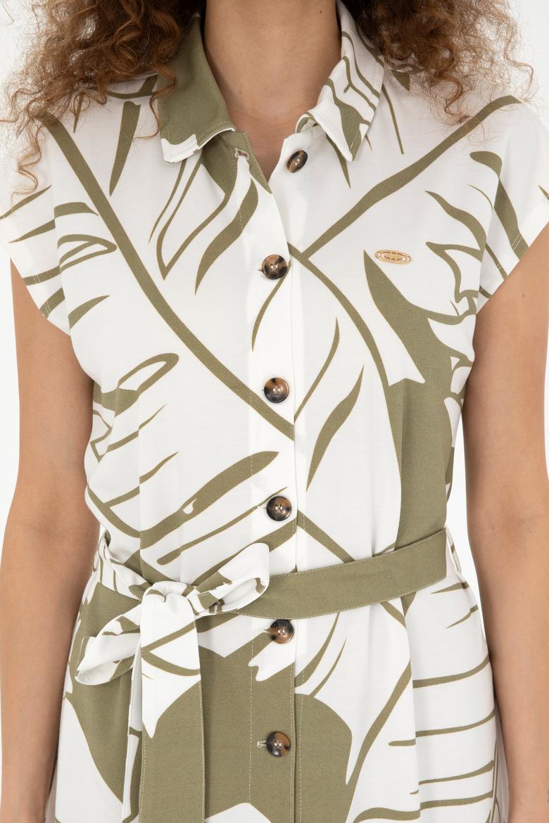 Kadın Haki Örme Elbise - 50281782012