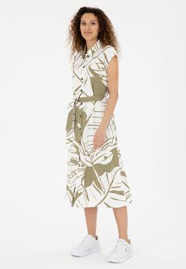 Kadın Haki Örme Elbise - 50281782012