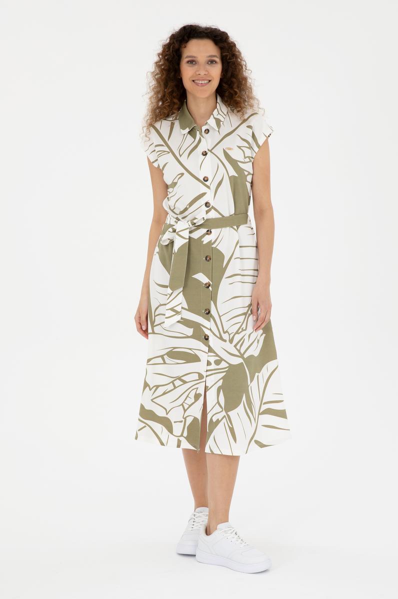 Kadın Haki Örme Elbise