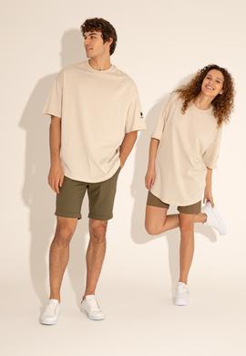 Erkek Comfort Long Fit Bisiklet Yaka Taş Tişört - 50284629008