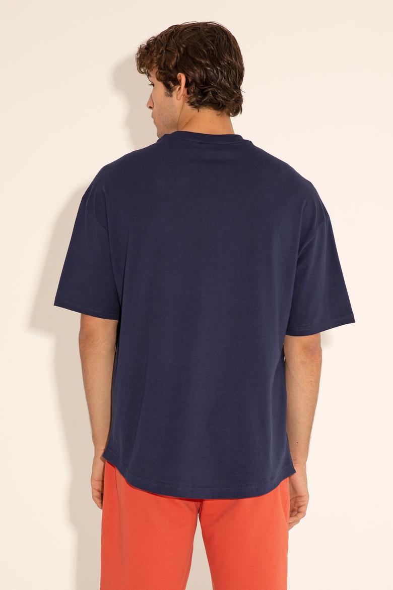 Erkek Lacivert Tişört - 50284629021