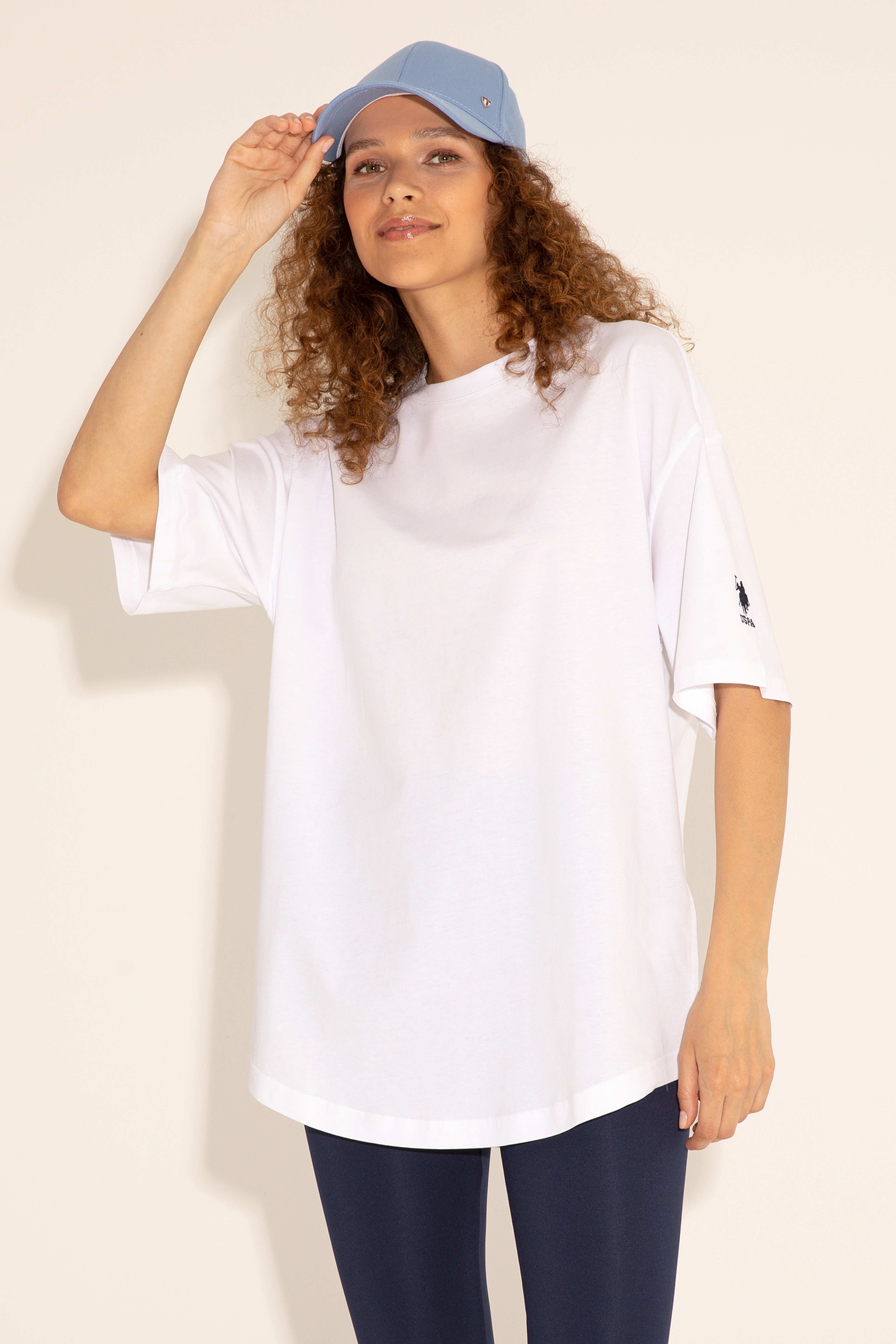 Erkek Comfort Long Fit Bisiklet Yaka Beyaz Tişört