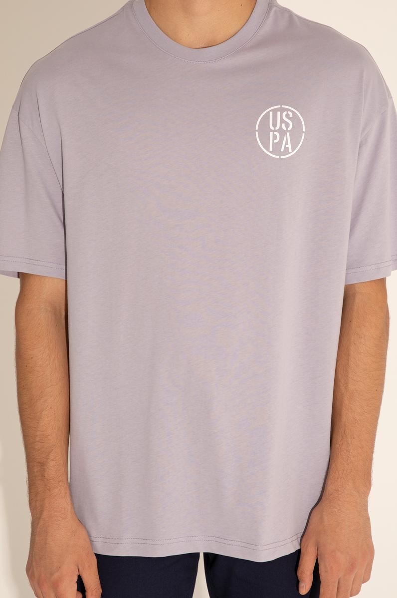 Erkek Oversize Fit Bisiklet Yaka Gri Tişört