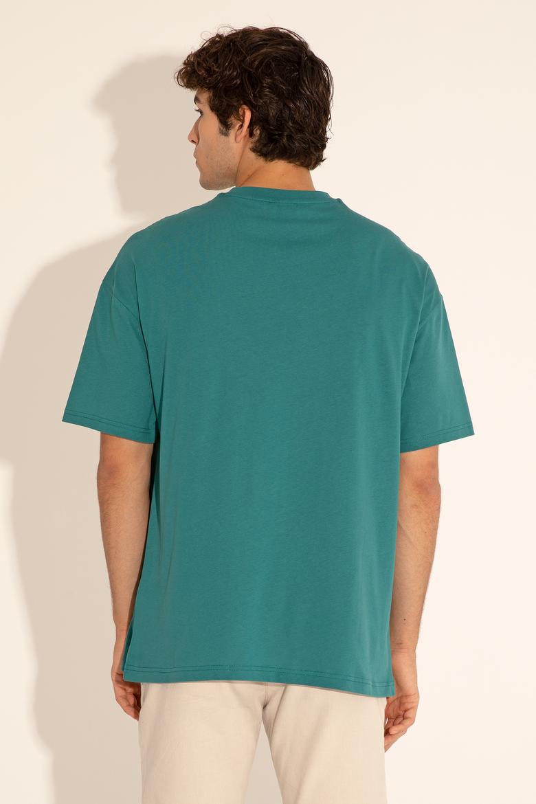 Erkek Koyu Yeşil Tişört - 50289283051