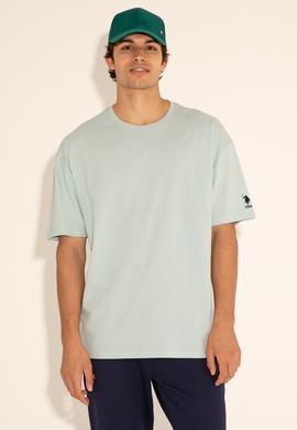 Erkek Su Yeşili Tişört - 50284630193