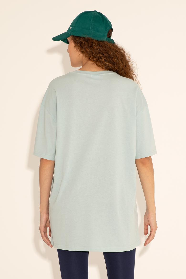 Erkek Su Yeşili Tişört - 50284630193