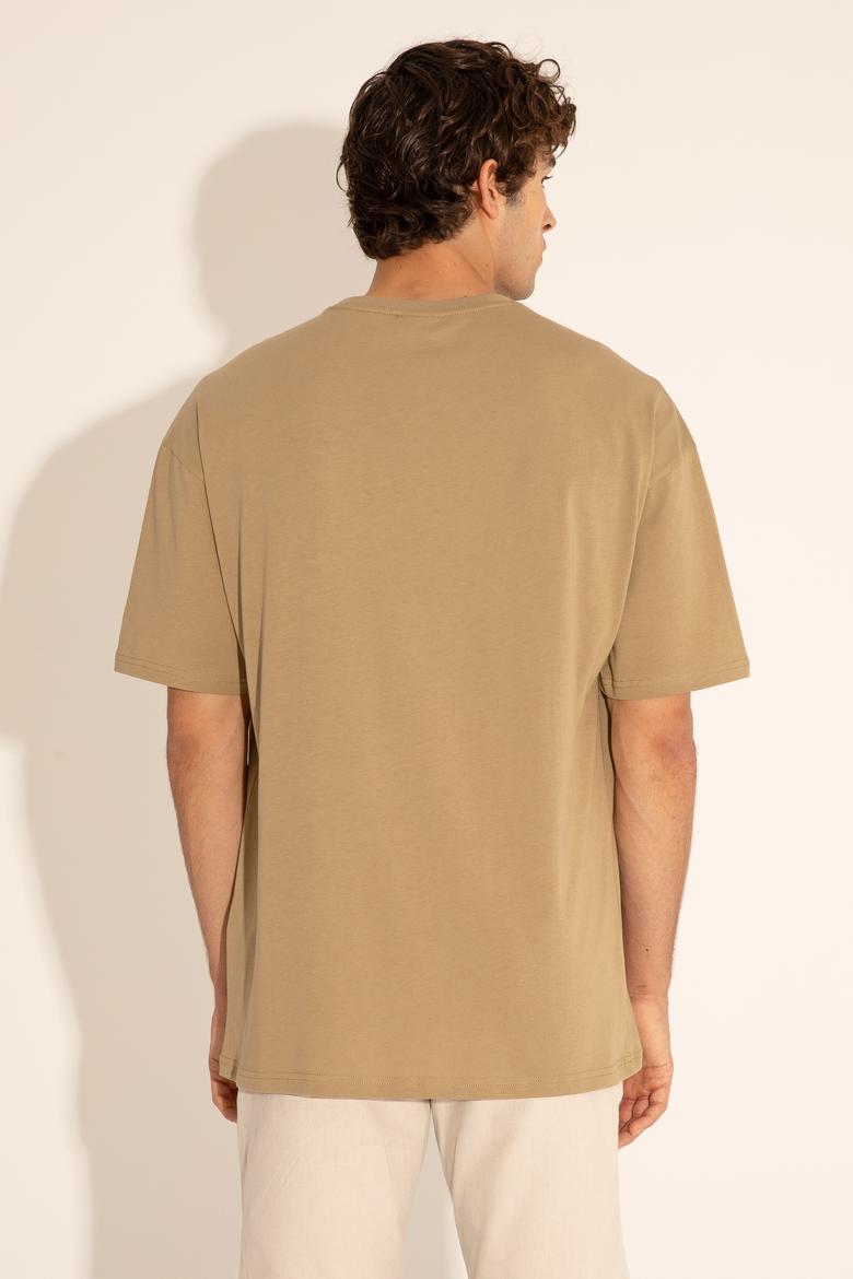 Erkek Haki Tişört - 50284630037