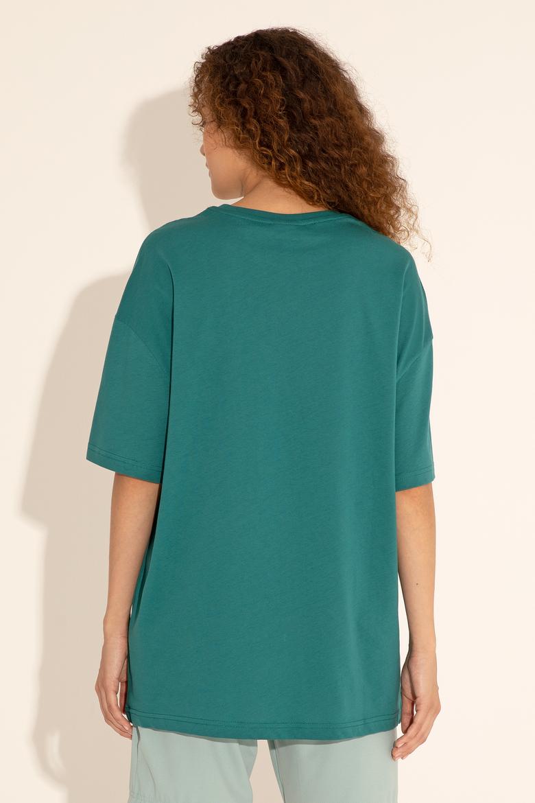 Erkek Koyu Yeşil Tişört - 50289280041