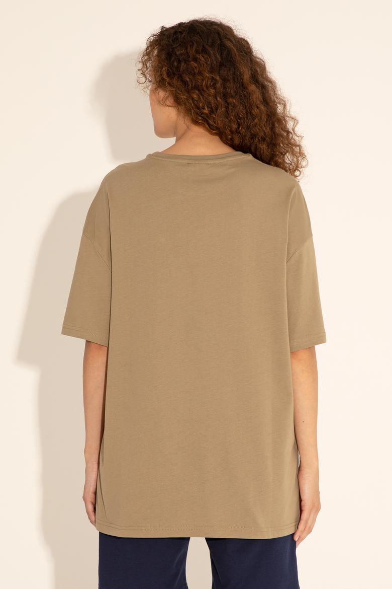 Erkek Haki Tişört - 50289280051