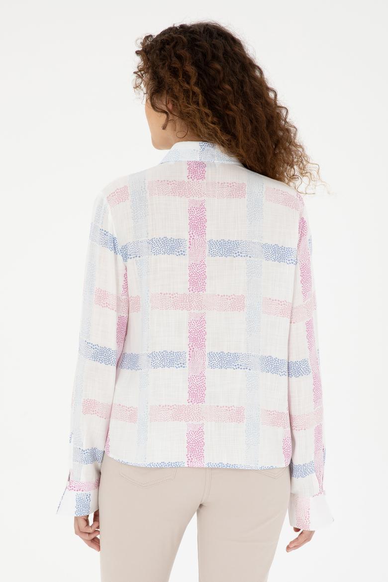 Kadın Menekşe Uzun Kollu Gömlek - 50283633003