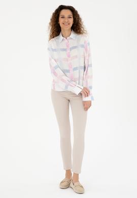 Kadın Menekşe Uzun Kollu Gömlek - 50283633003