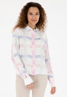 Kadın Menekşe Uzun Kollu Gömlek - 50283633003