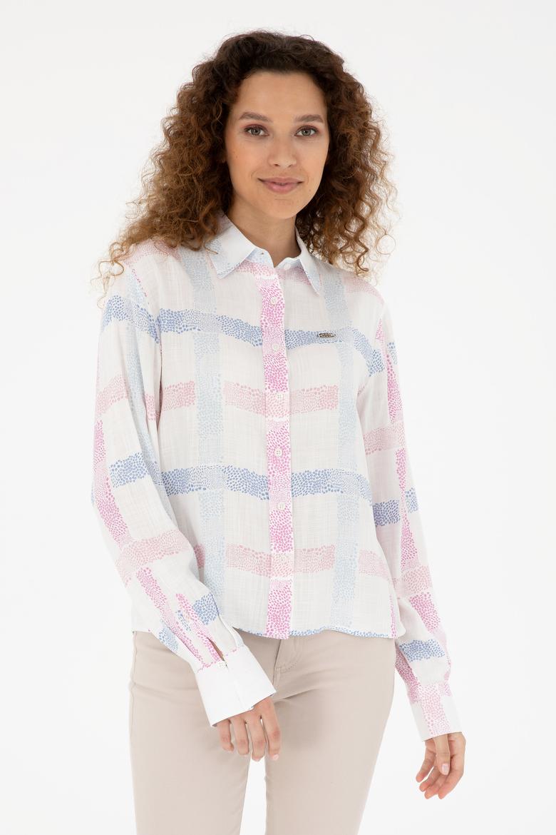 Kadın Menekşe Uzun Kollu Gömlek