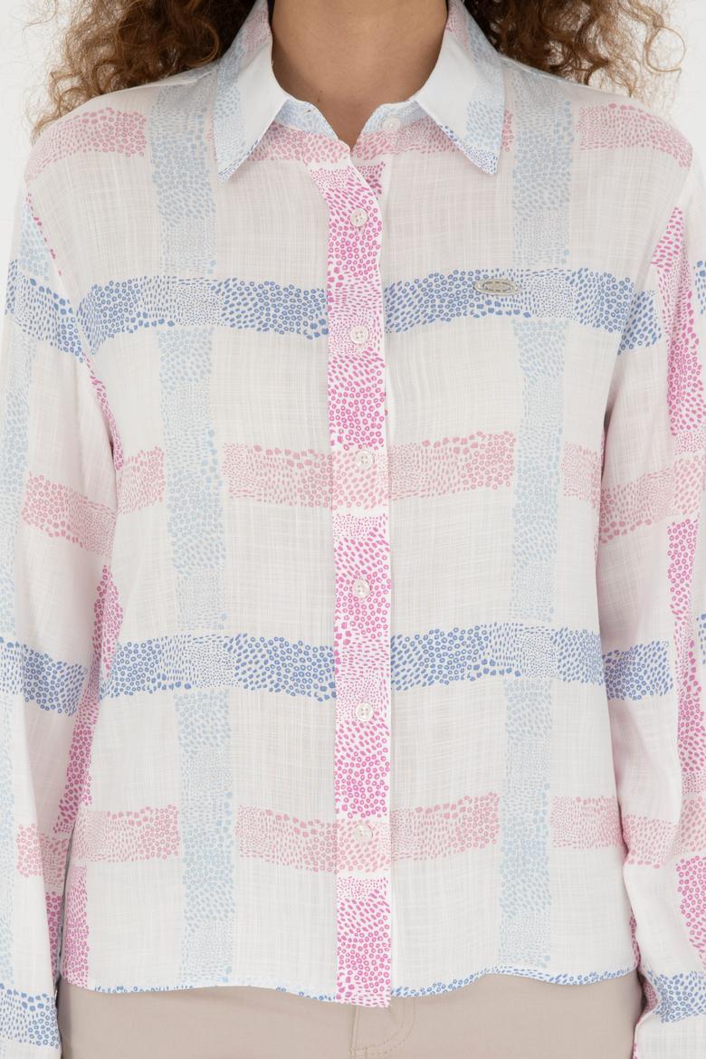 Kadın Menekşe Uzun Kollu Gömlek - 50283633003