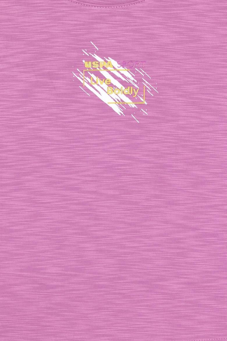 Kız Çocuk Menekşe Bisiklet Yaka Tişört - 50284354033