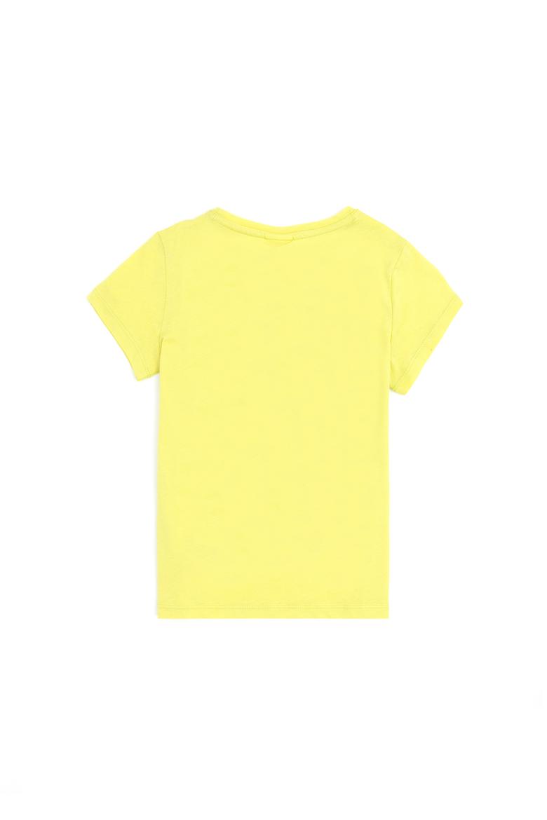 Kız Çocuk Fıstık Yeşili Bisiklet Yaka Tişört - 50283264004