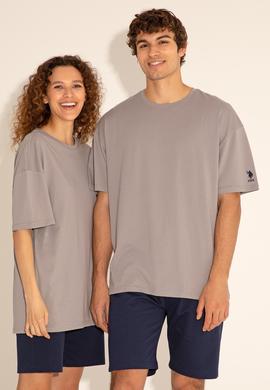 Erkek Koyu Gri Tişört - 50284630207