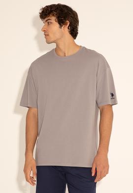 Erkek Koyu Gri Tişört - 50284630207