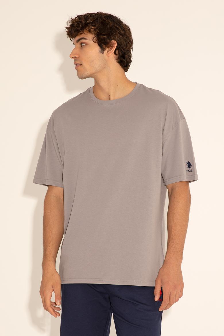 Erkek Koyu Gri Tişört - 50284630207