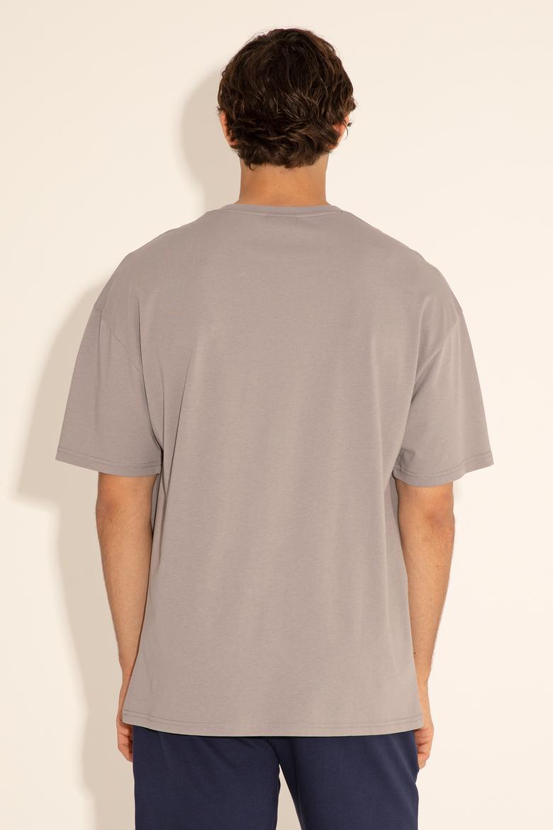 Erkek Koyu Gri Tişört - 50284630207