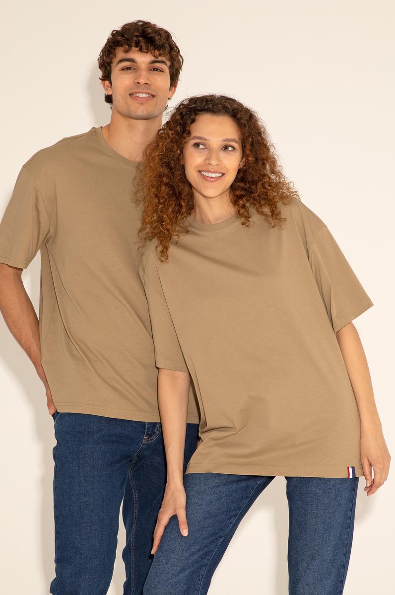 Erkek Comfort Fit Bisiklet Yaka Haki Tişört