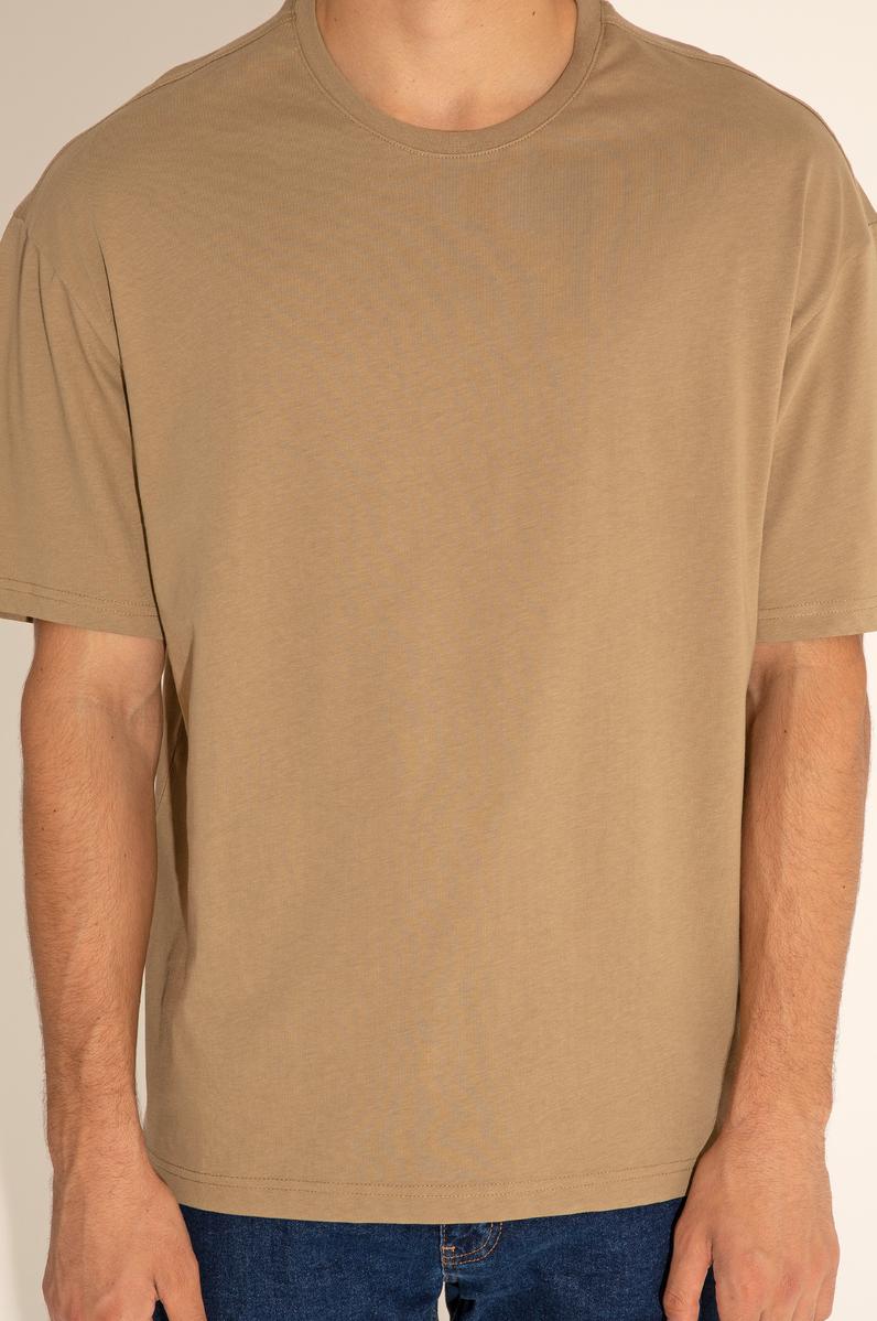 Erkek Comfort Fit Bisiklet Yaka Haki Tişört