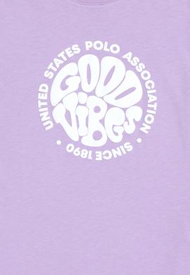 Erkek Çocuk Lila Bisiklet Yaka Tişört - 50281075038