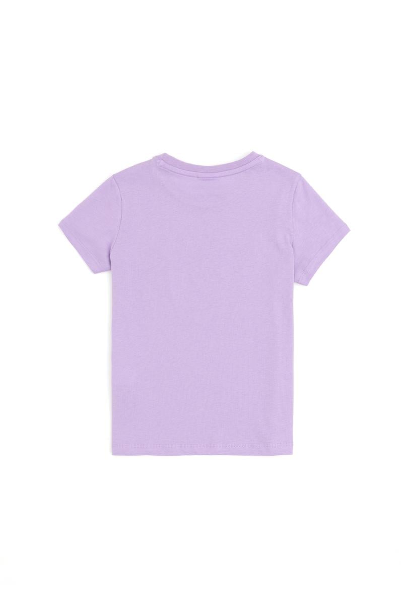 Erkek Çocuk Lila Bisiklet Yaka Tişört
