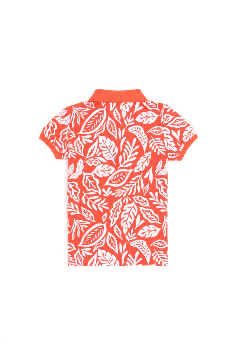 Erkek Çocuk Nar Çiçeği Polo Yaka Tişört - 50288128016