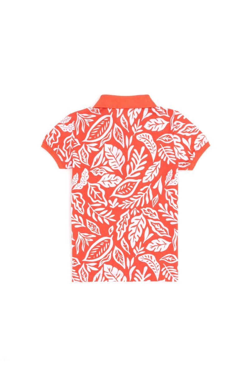 Erkek Çocuk Nar Çiçeği Polo Yaka Tişört