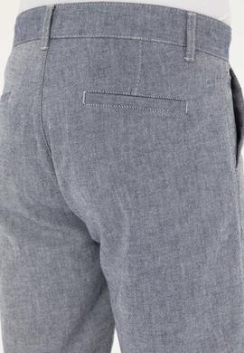 Erkek Lacivert Dokuma Şort - 50289423003