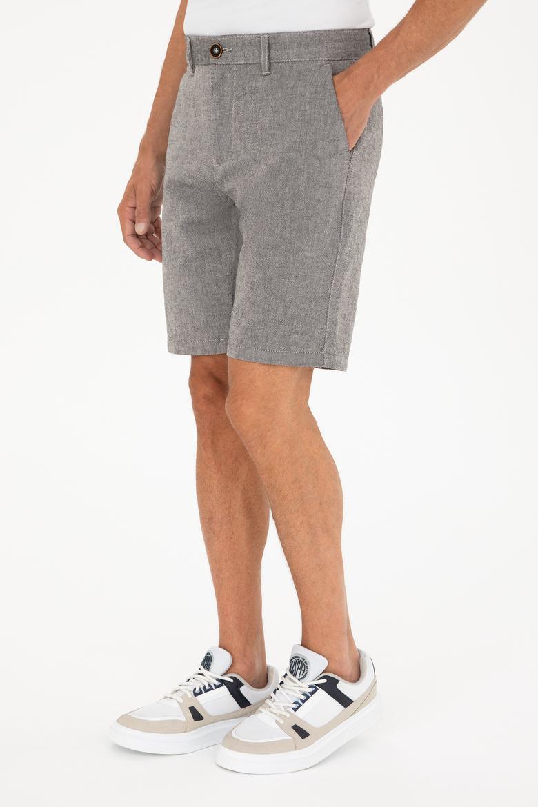 Erkek Siyah Dokuma Şort - 50289423026