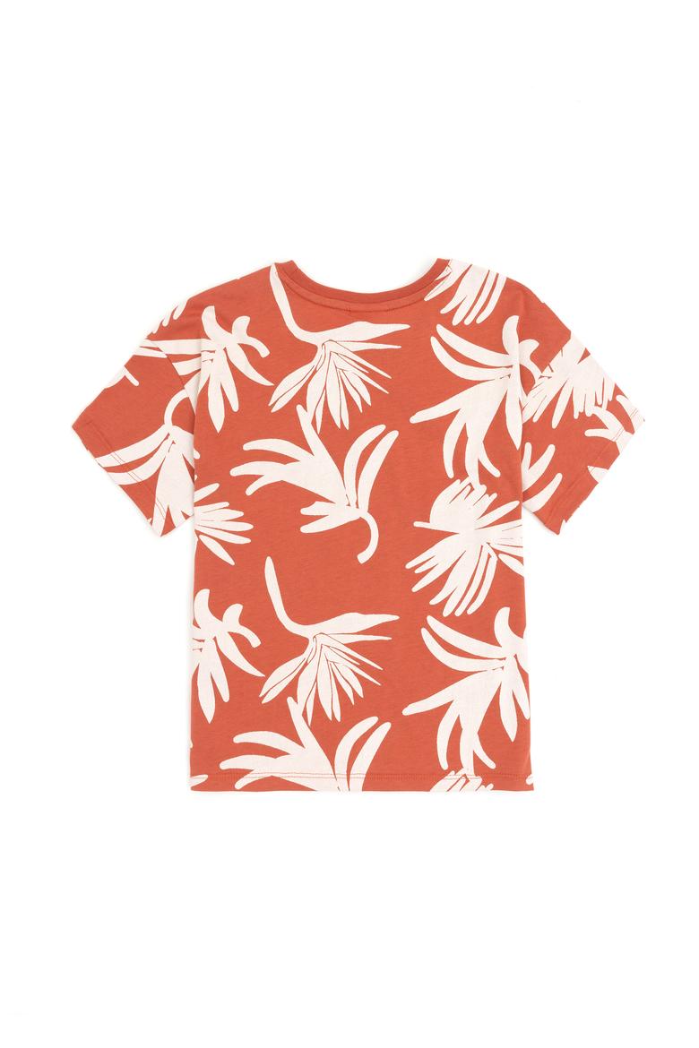 Erkek Çocuk Pudra Bisiklet Yaka Tişört - 50288055031