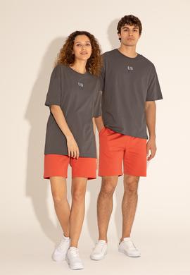 Erkek Comfort Fit Bisiklet Yaka Antrasit Tişört - 50289221051