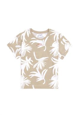 Erkek Çocuk Açık Haki Bisiklet Yaka Tişört - 50288055022