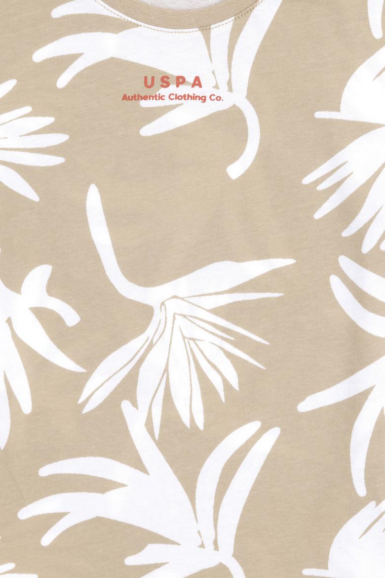 Erkek Çocuk Açık Haki Bisiklet Yaka Tişört - 50288055022