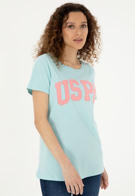 Kadın Su Yeşili Basic Tişört - 50280036138