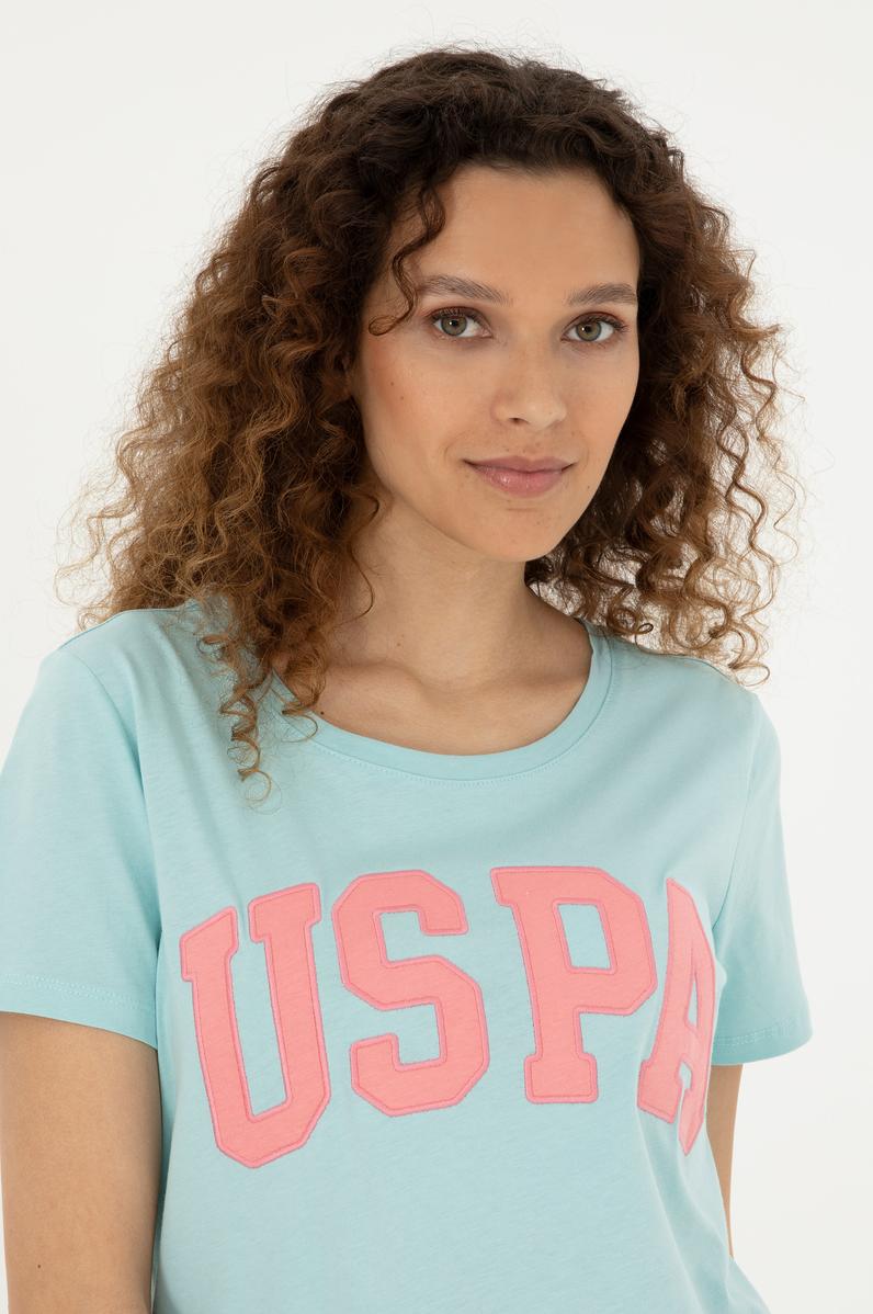 Kadın Su Yeşili Basic Tişört