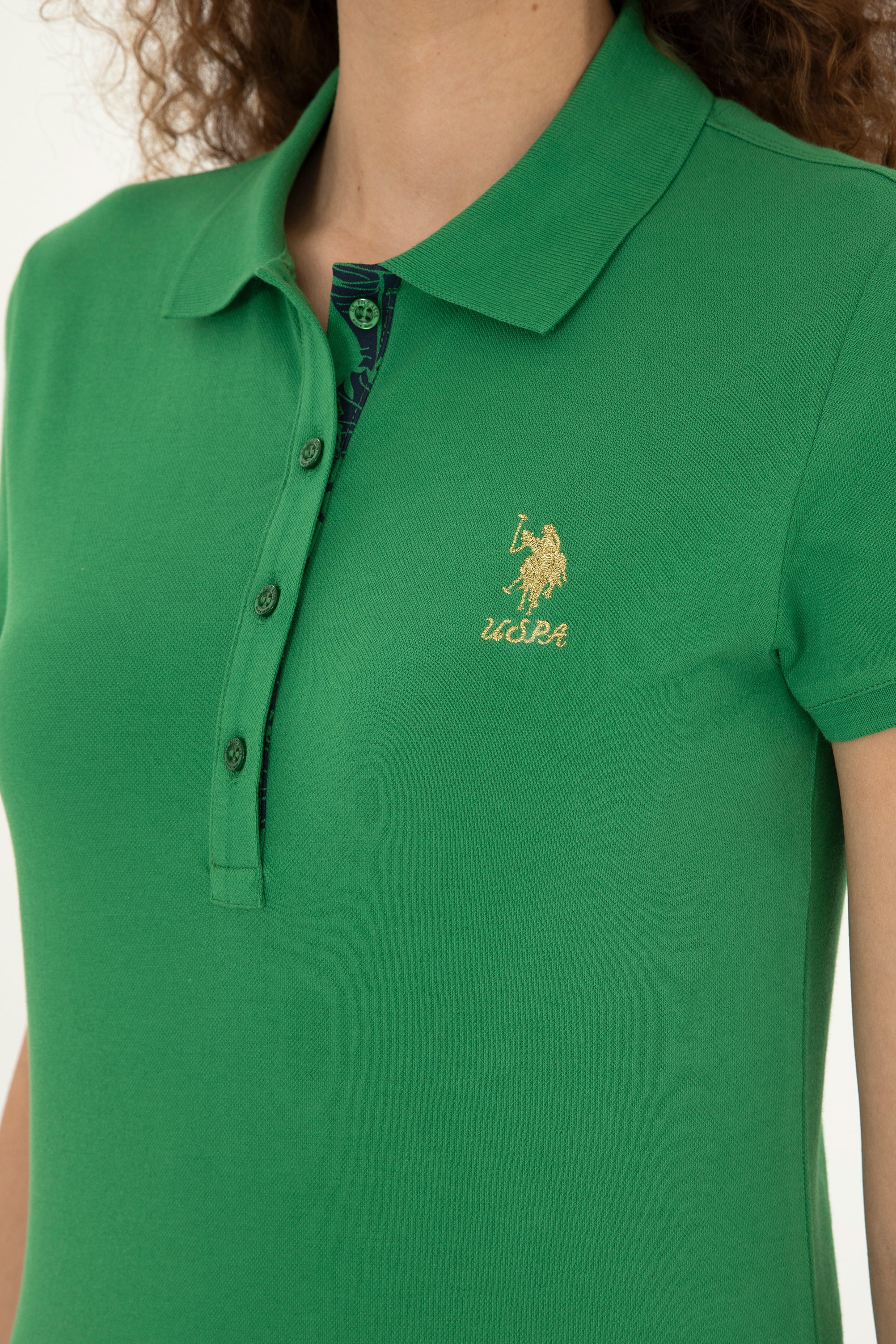 تی شرت اندامی یقه پولو زنانه یو اس پولو | U.S. Polo Assn. - تصویر 7