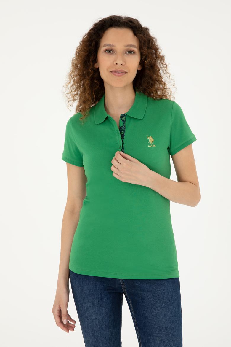 Kadın Yeşil Basic Tişört - 50280065053