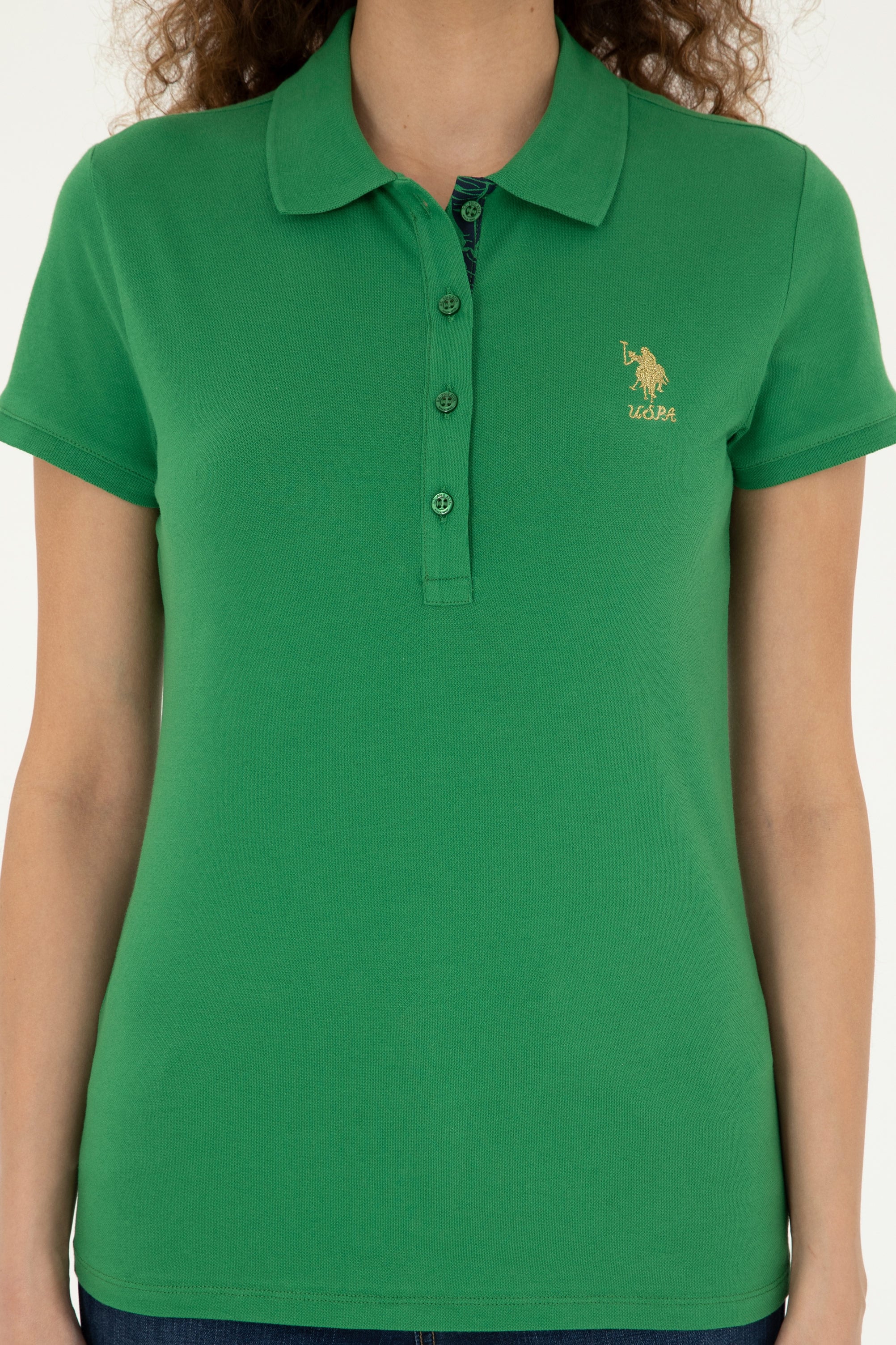 تی شرت اندامی یقه پولو زنانه یو اس پولو | U.S. Polo Assn. - تصویر 6