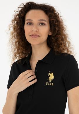 Kadın Siyah Polo Yaka Mini Boy Örme Elbise - 50280069026