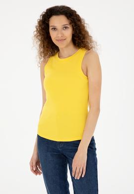 Kadın Safran Basic Tişört - 50280072098