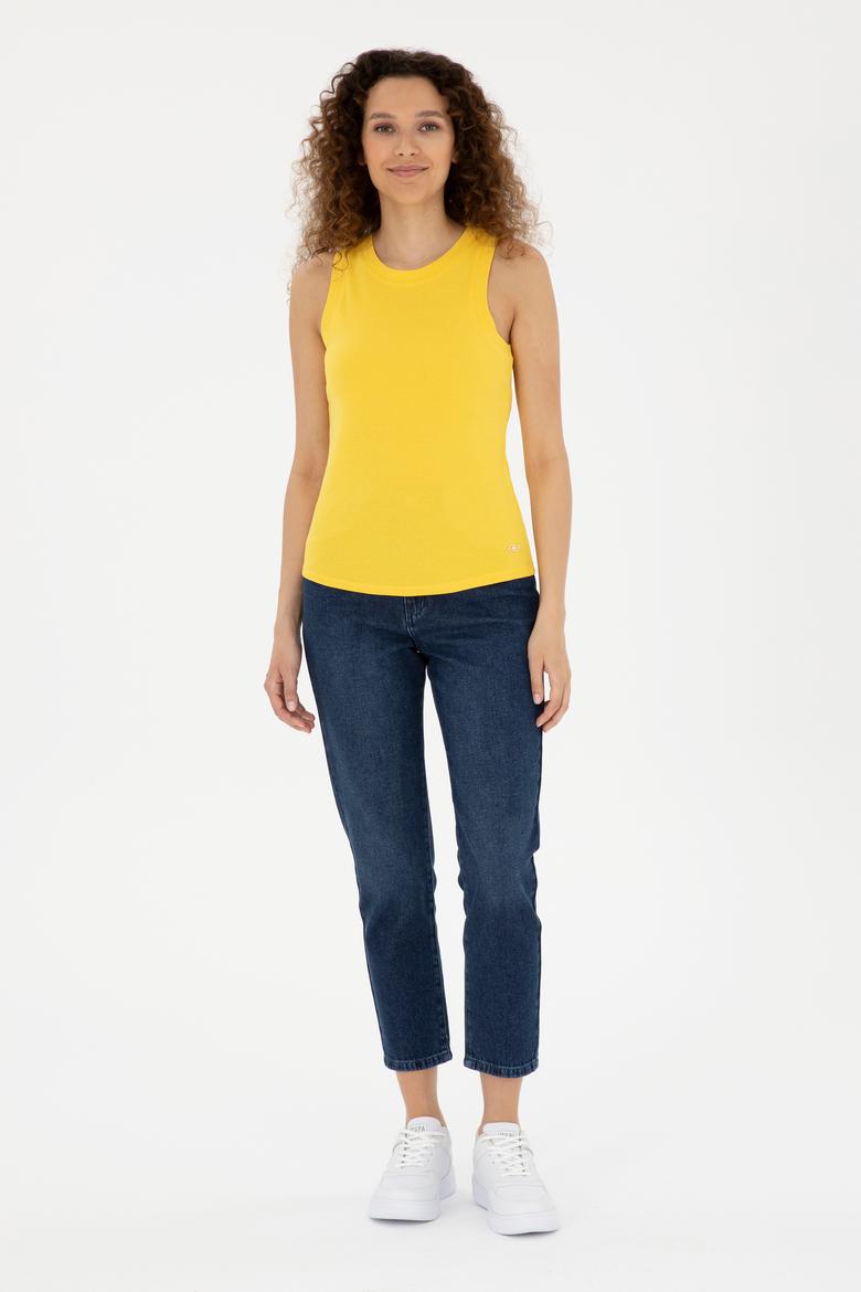 Kadın Safran Basic Tişört - 50280072098