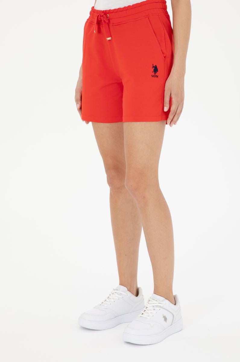 Kadın Kırmızı Örme Şort