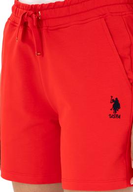 Kadın Kırmızı Örme Şort - 50280074022