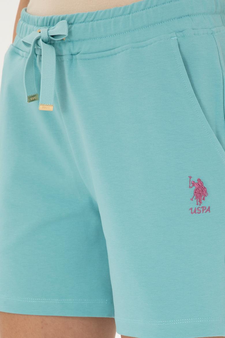 Kadın Mint Örme Şort - 50280074044