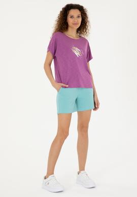 Kadın Mint Örme Şort - 50280074044