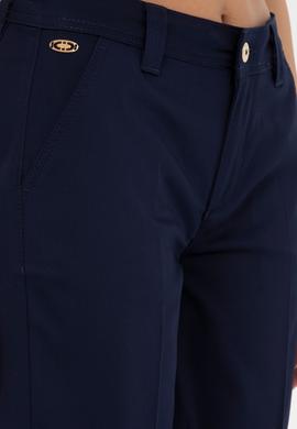 Kadın Lacivert Dokuma Şort - 50281722001